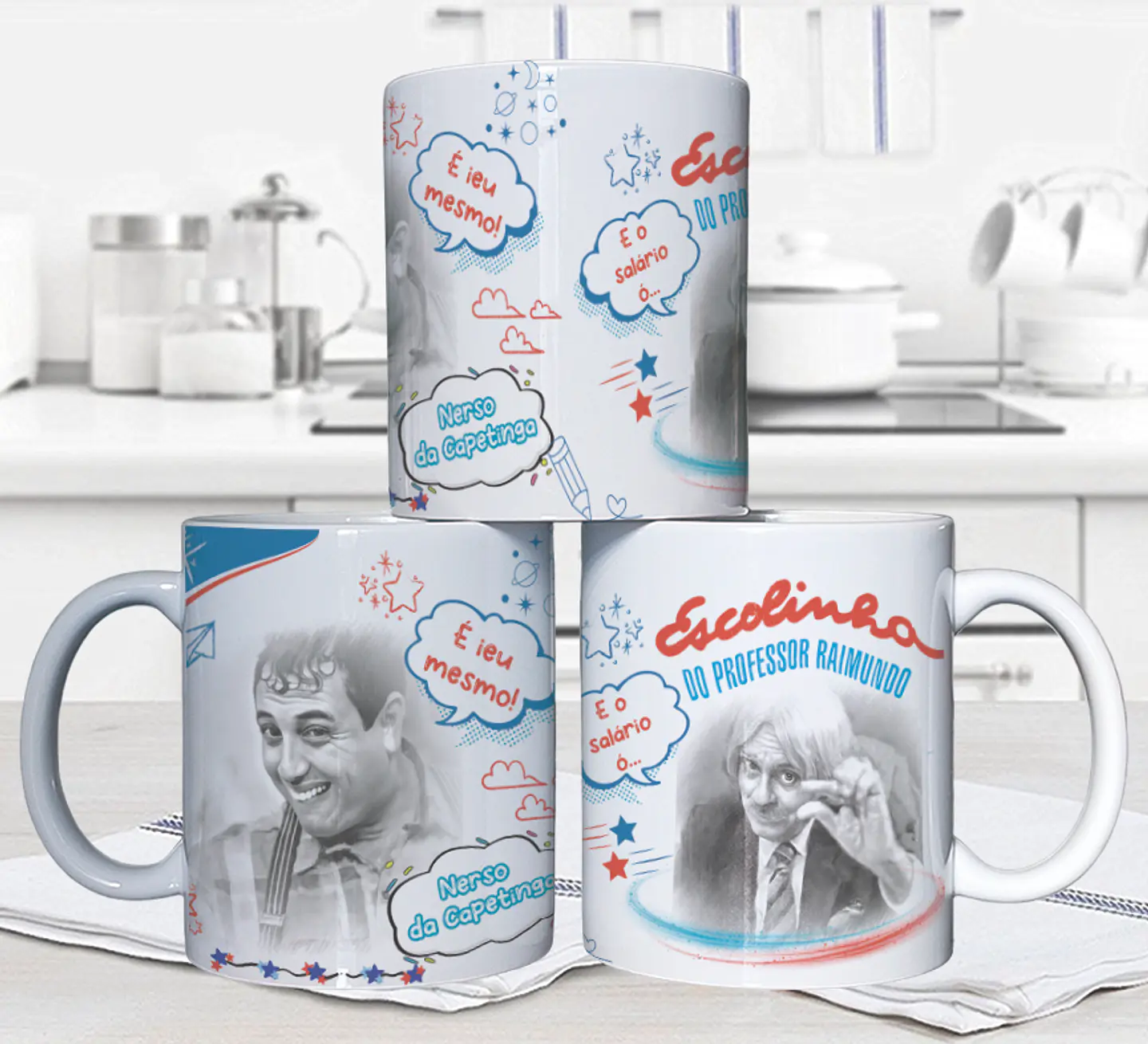 10 Artes para Caneca Escolinha do Professor Raimundo Arquivo em Jpg 6
