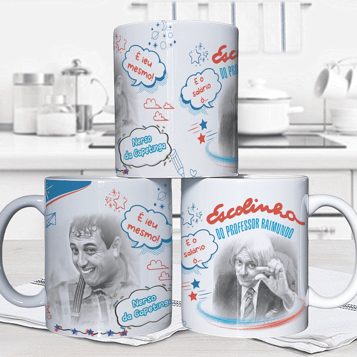 10 Artes para Caneca Escolinha do Professor Raimundo Arquivo em Jpg 6