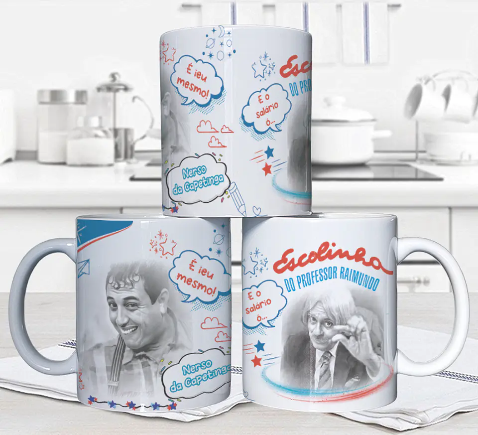 10 Artes para Caneca Escolinha do Professor Raimundo Arquivo em Jpg 6