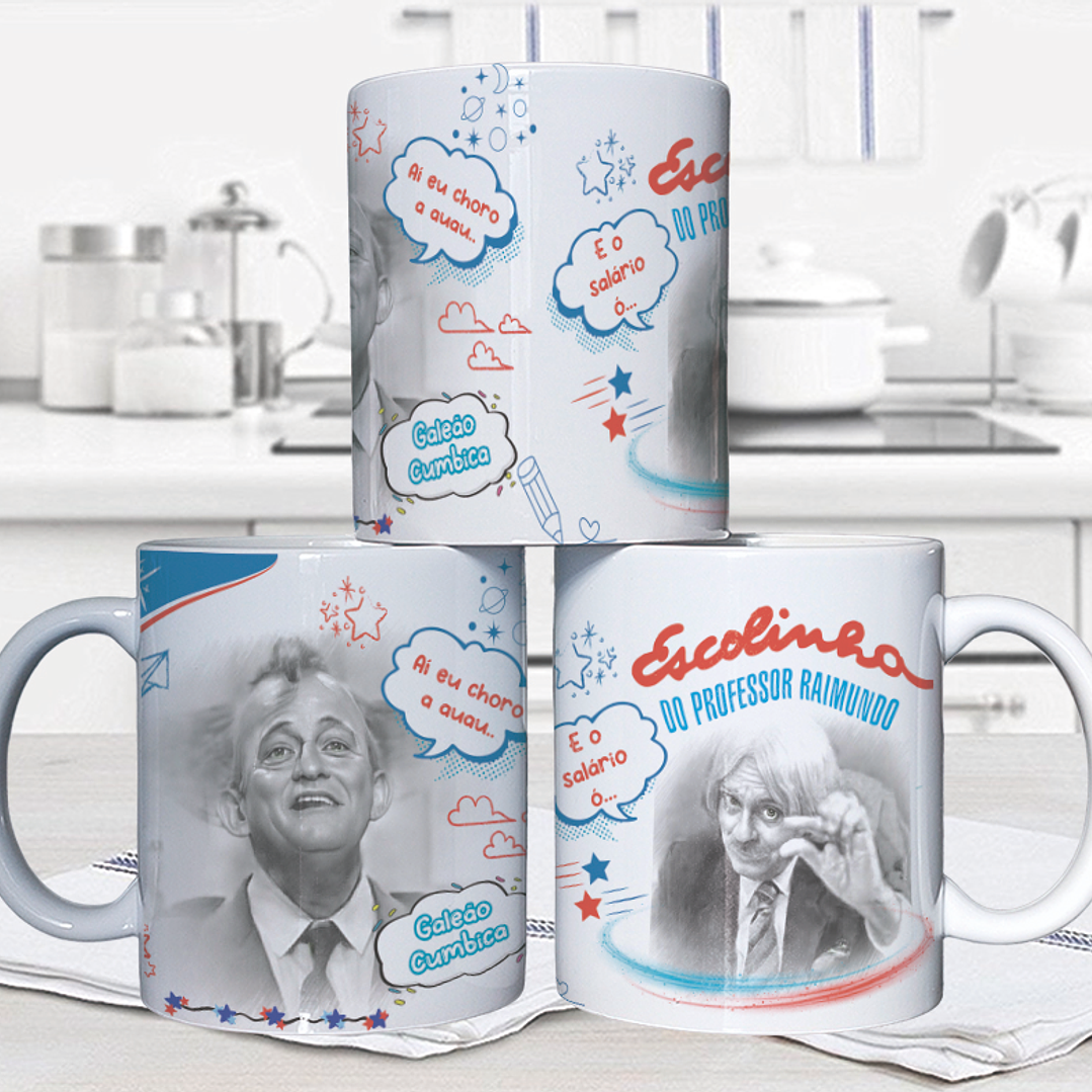 10 Artes para Caneca Escolinha do Professor Raimundo Arquivo em Jpg 7