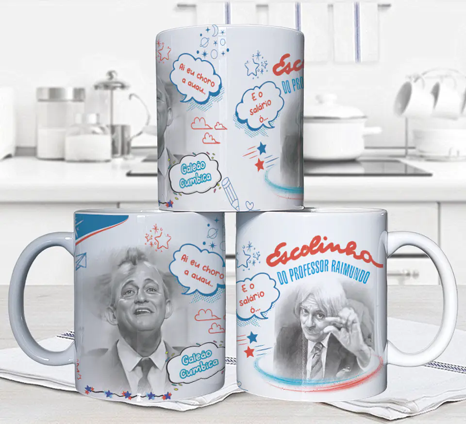 10 Artes para Caneca Escolinha do Professor Raimundo Arquivo em Jpg 7
