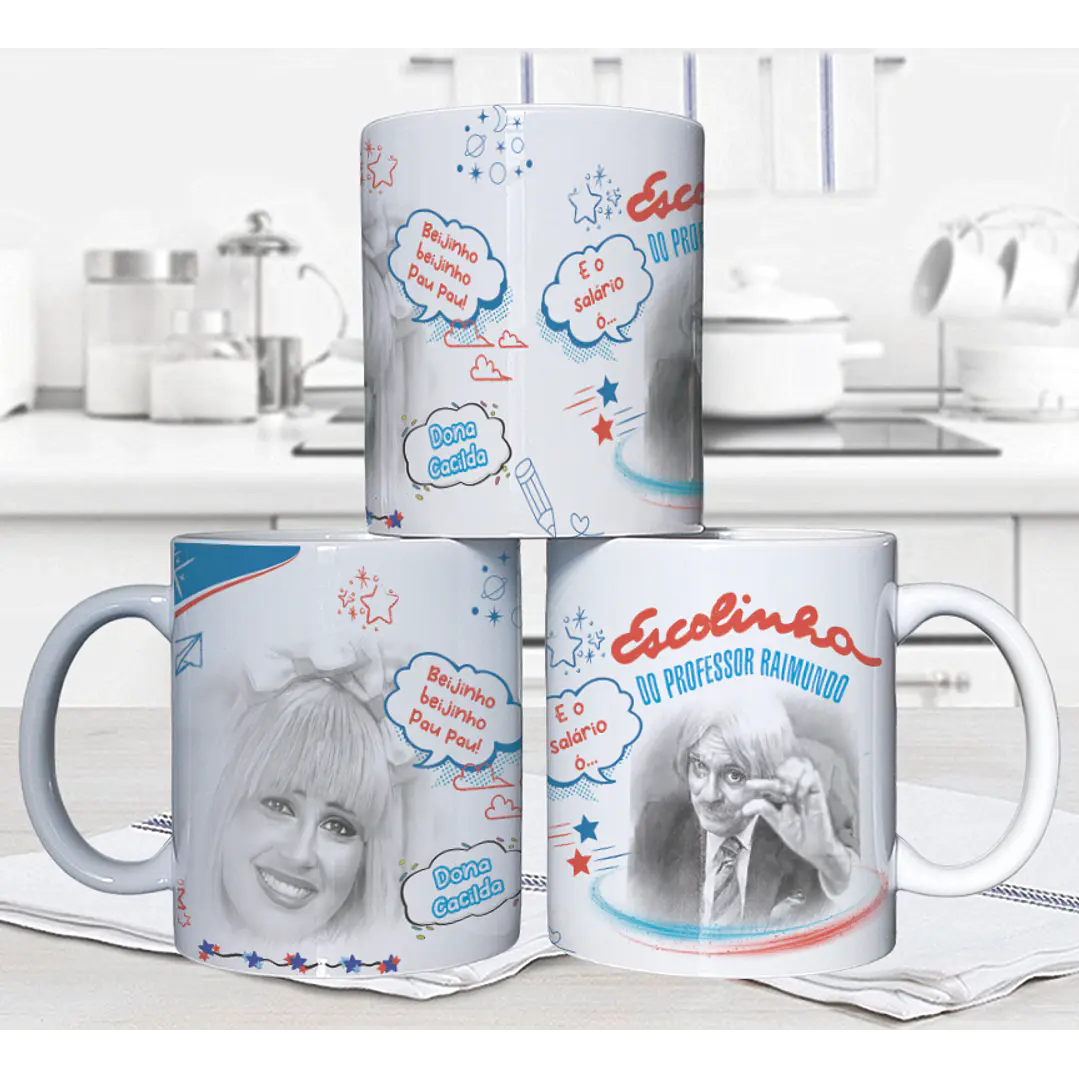 10 Artes para Caneca Escolinha do Professor Raimundo Arquivo em Jpg 8