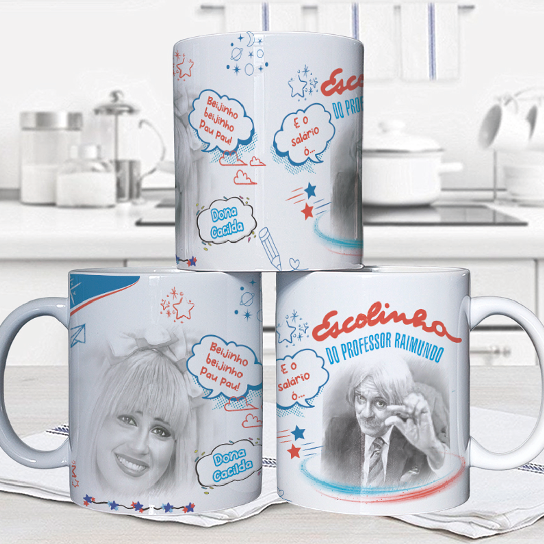 10 Artes para Caneca Escolinha do Professor Raimundo Arquivo em Jpg 8