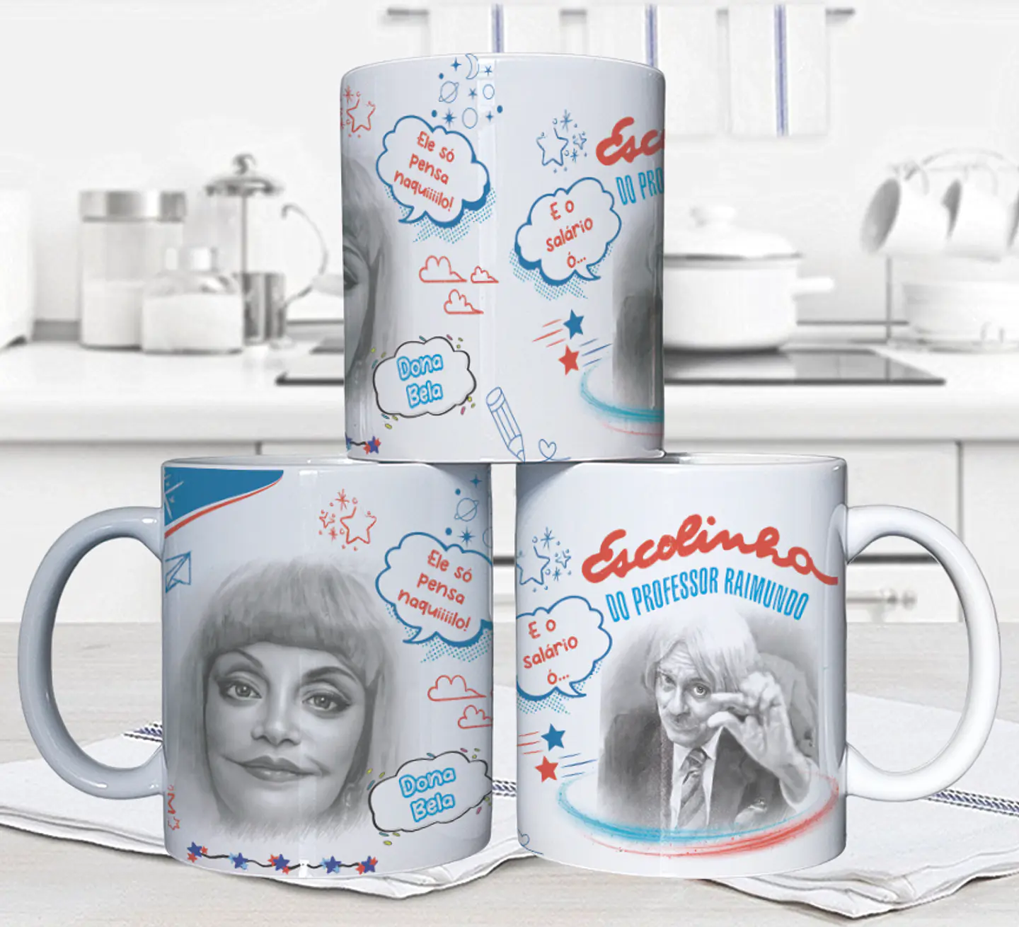 10 Artes para Caneca Escolinha do Professor Raimundo Arquivo em Jpg 9