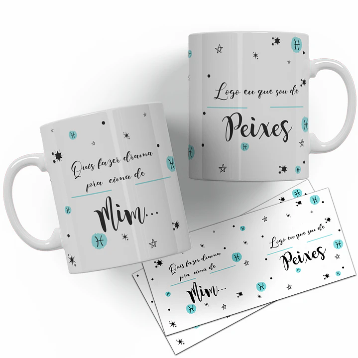12 Artes para Caneca Signos Arquivo Editável  5