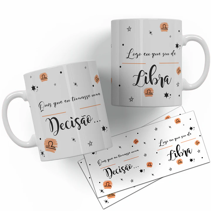 12 Artes para Caneca Signos Arquivo Editável  6