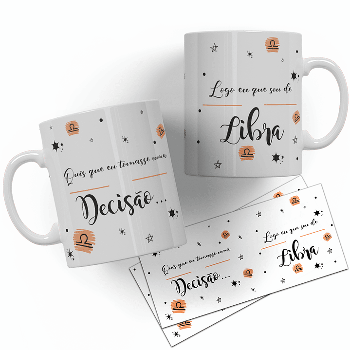 12 Artes para Caneca Signos Arquivo Editável  6