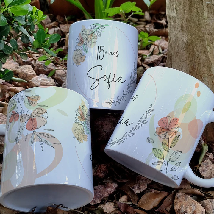 7 Artes para Caneca Aniversário 15 Anos Arquivo Editável  4