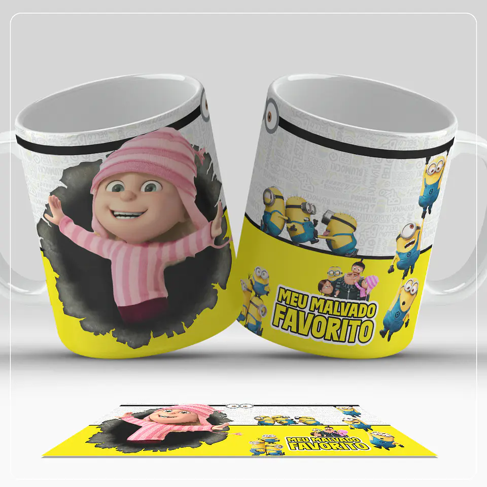 8 Artes para Caneca Meu Malvado Favorito Arquivo em Jpg  1