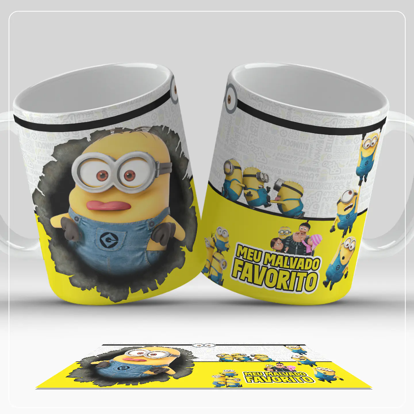 8 Artes para Caneca Meu Malvado Favorito Arquivo em Jpg  5