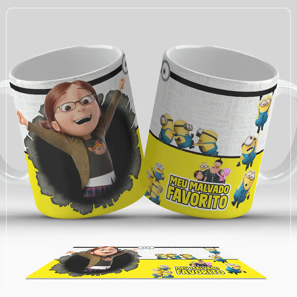 8 Artes para Caneca Meu Malvado Favorito Arquivo em Jpg  7