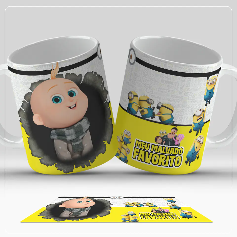 8 Artes para Caneca Meu Malvado Favorito Arquivo em Jpg  8