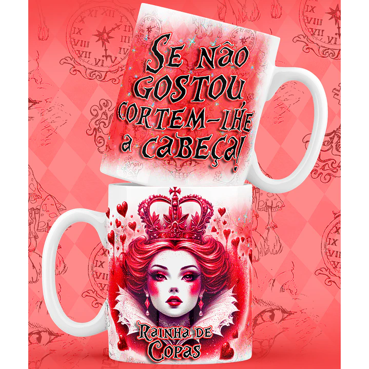 9 Artes para Caneca Alice no Pais das Maravilhas Arquivo em Jpg 1