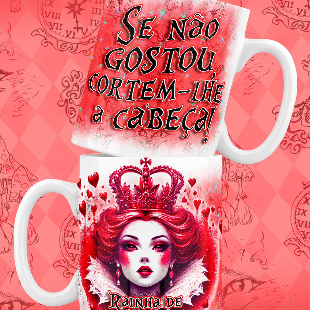 9 Artes para Caneca Alice no Pais das Maravilhas Arquivo em Jpg 1