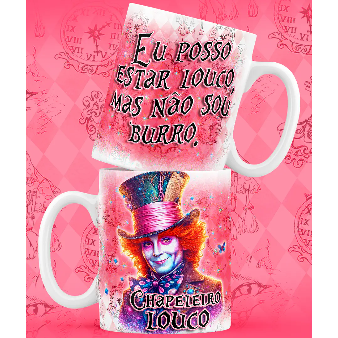 9 Artes para Caneca Alice no Pais das Maravilhas Arquivo em Jpg 3