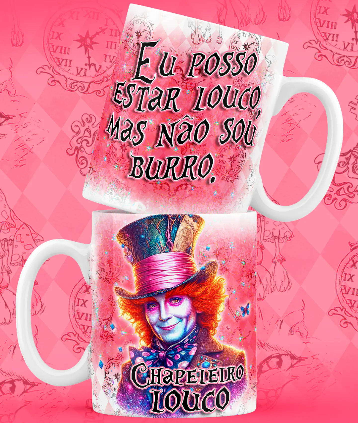 9 Artes para Caneca Alice no Pais das Maravilhas Arquivo em Jpg 3