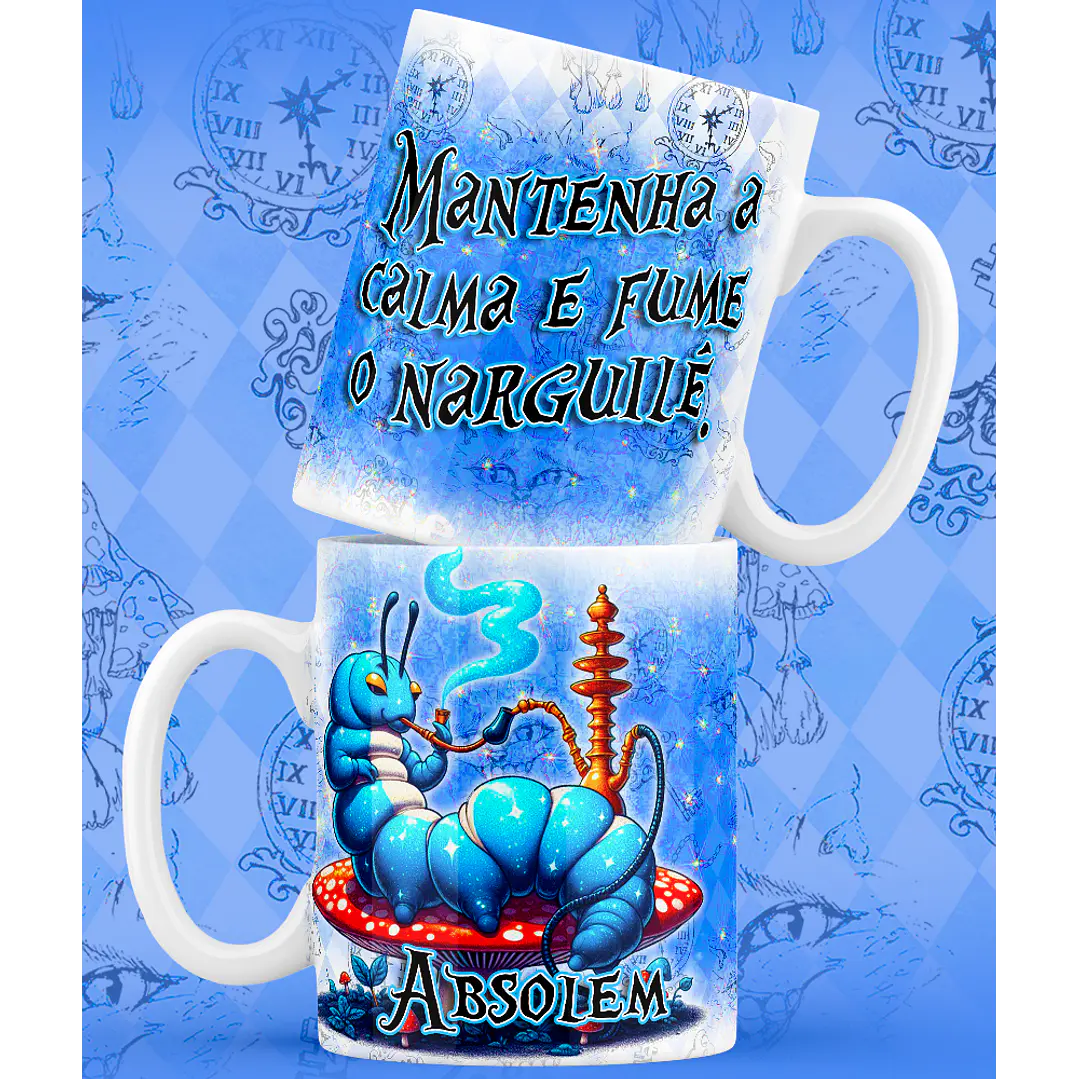 9 Artes para Caneca Alice no Pais das Maravilhas Arquivo em Jpg 6