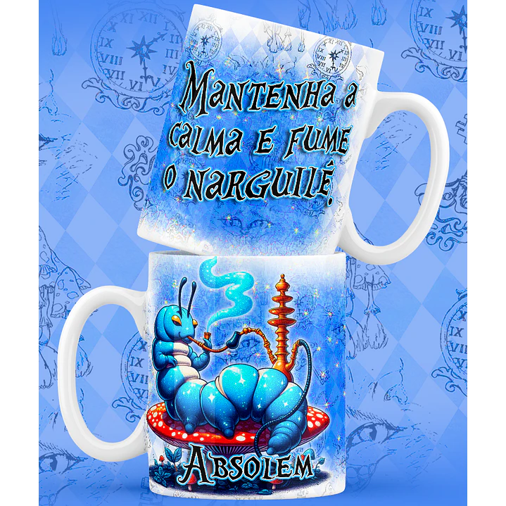 9 Artes para Caneca Alice no Pais das Maravilhas Arquivo em Jpg 6