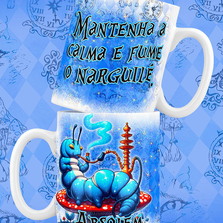 9 Artes para Caneca Alice no Pais das Maravilhas Arquivo em Jpg 6