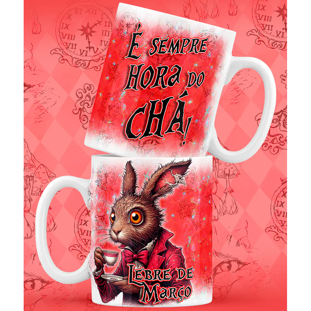 9 Artes para Caneca Alice no Pais das Maravilhas Arquivo em Jpg 7