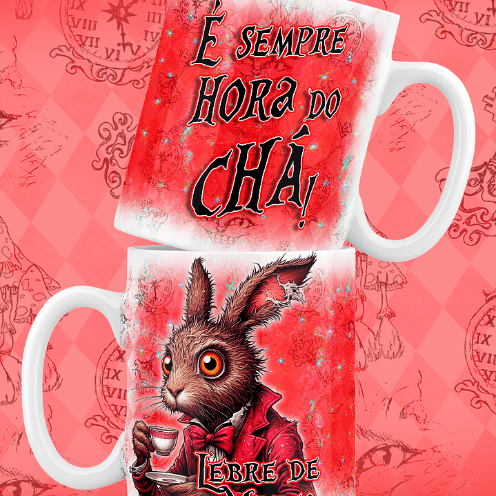 9 Artes para Caneca Alice no Pais das Maravilhas Arquivo em Jpg 7