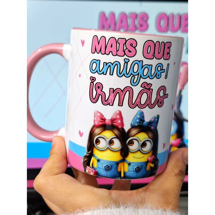 14 Artes para Caneca Minions Amigas Amizade Arquivo em Jpg 5