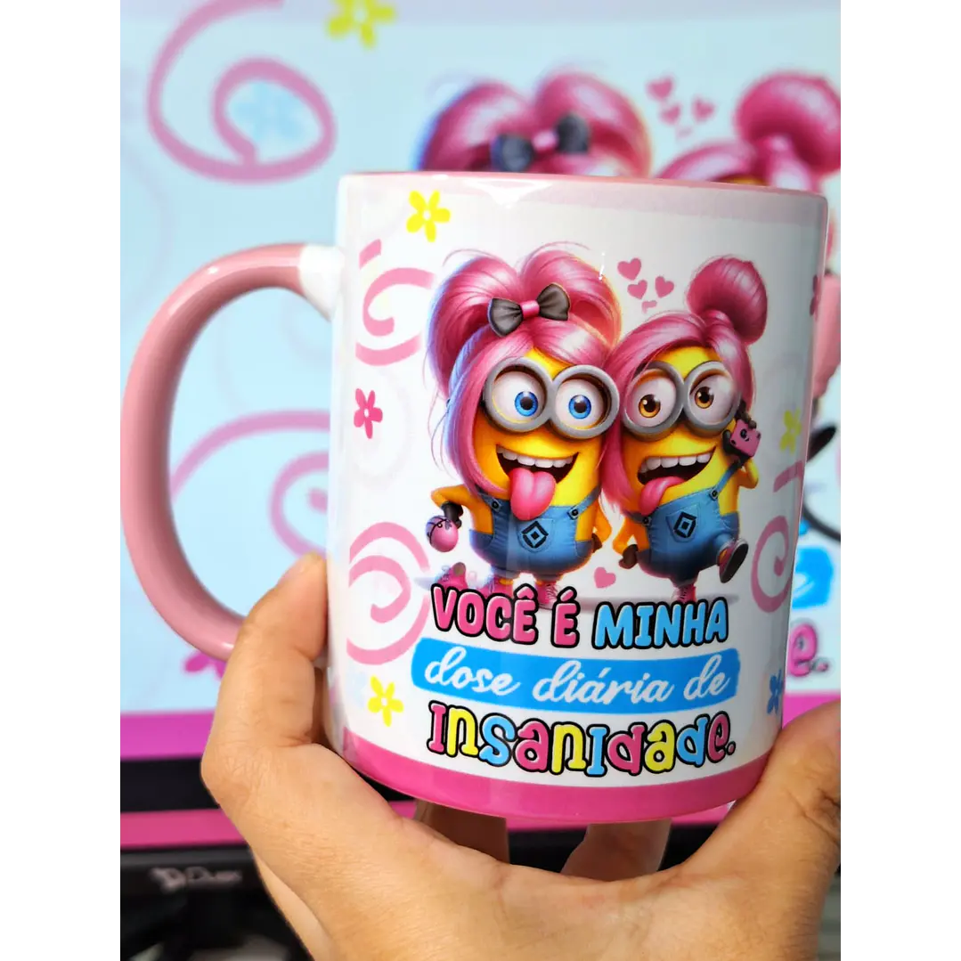 14 Artes para Caneca Minions Amigas Amizade Arquivo em Jpg 6