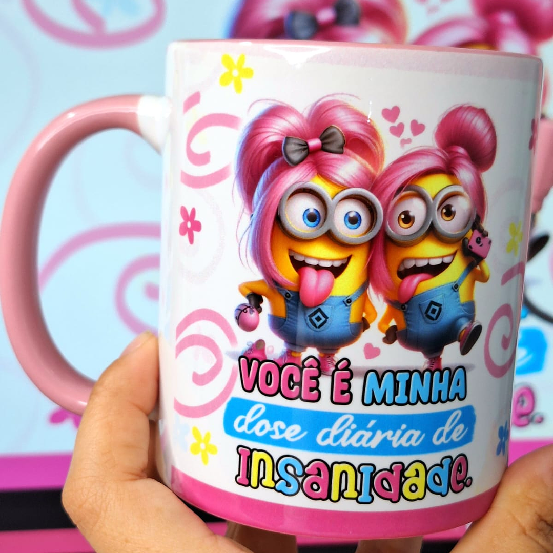 14 Artes para Caneca Minions Amigas Amizade Arquivo em Jpg 6