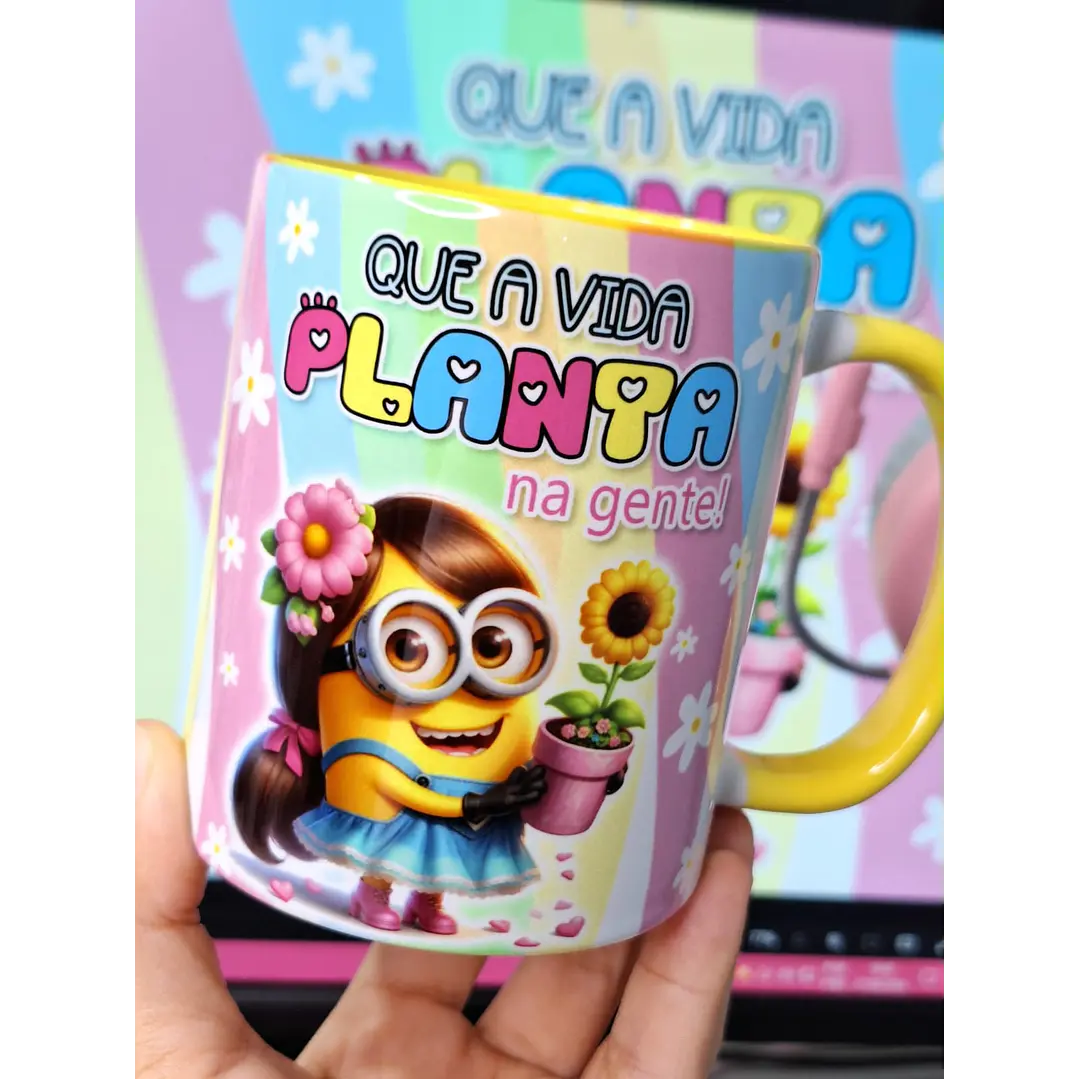 14 Artes para Caneca Minions Amigas Amizade Arquivo em Jpg 7