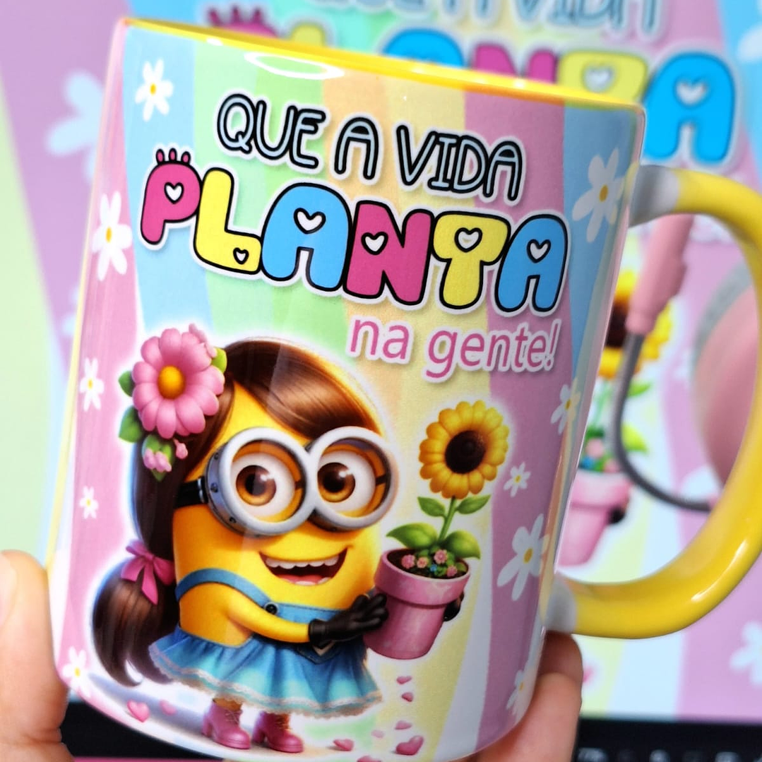 14 Artes para Caneca Minions Amigas Amizade Arquivo em Jpg 7
