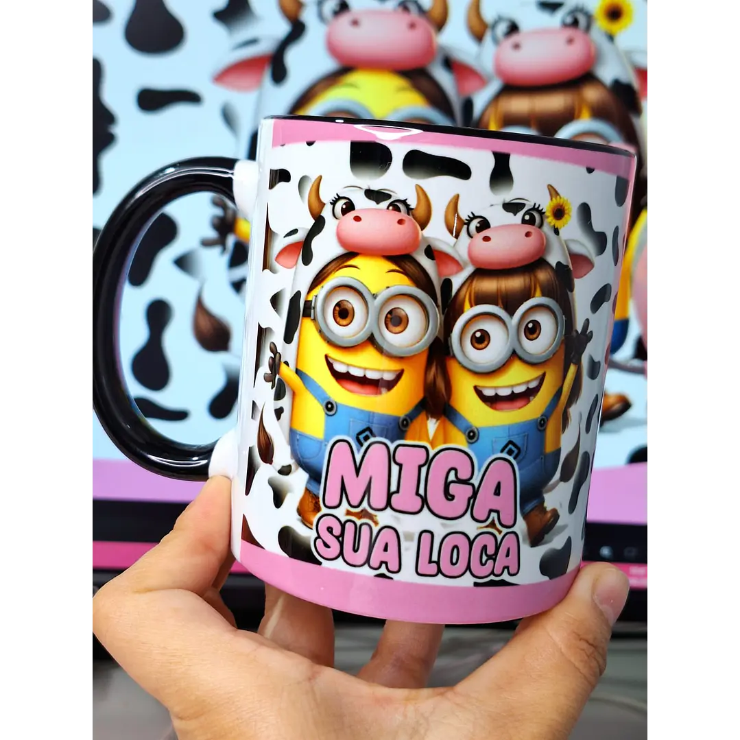 14 Artes para Caneca Minions Amigas Amizade Arquivo em Jpg 8