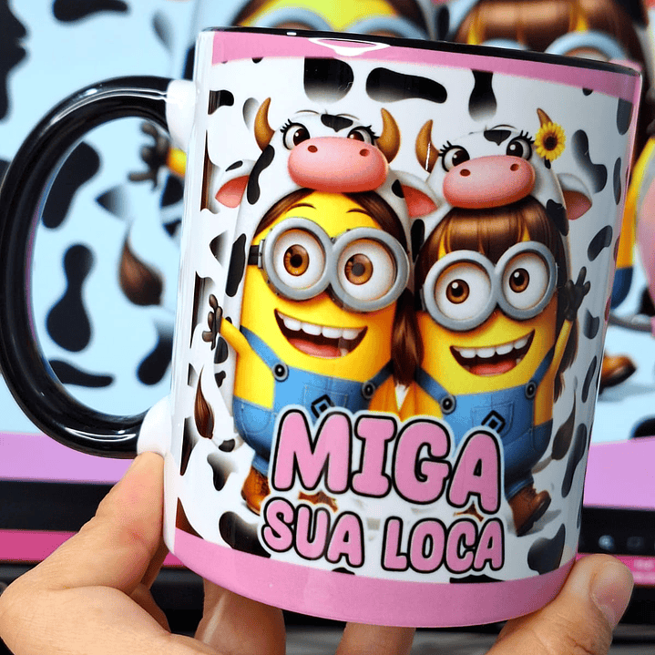 14 Artes para Caneca Minions Amigas Amizade Arquivo em Jpg 8
