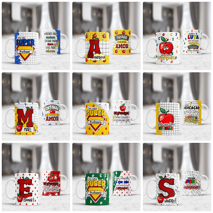 20 Artes para Canecas Dia dos Professores Arquivo em Jpg 5