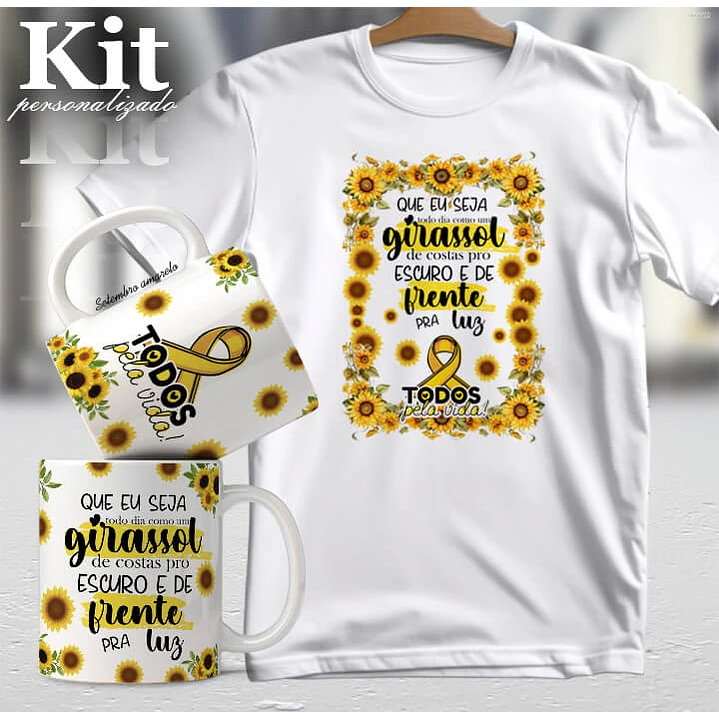 20 Artes para Canecas e Camisa Setembro Amarelo Arquivo Editável 2