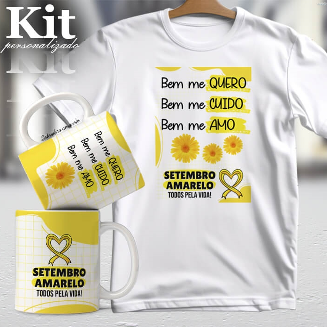 20 Artes para Canecas e Camisa Setembro Amarelo Arquivo Editável 6