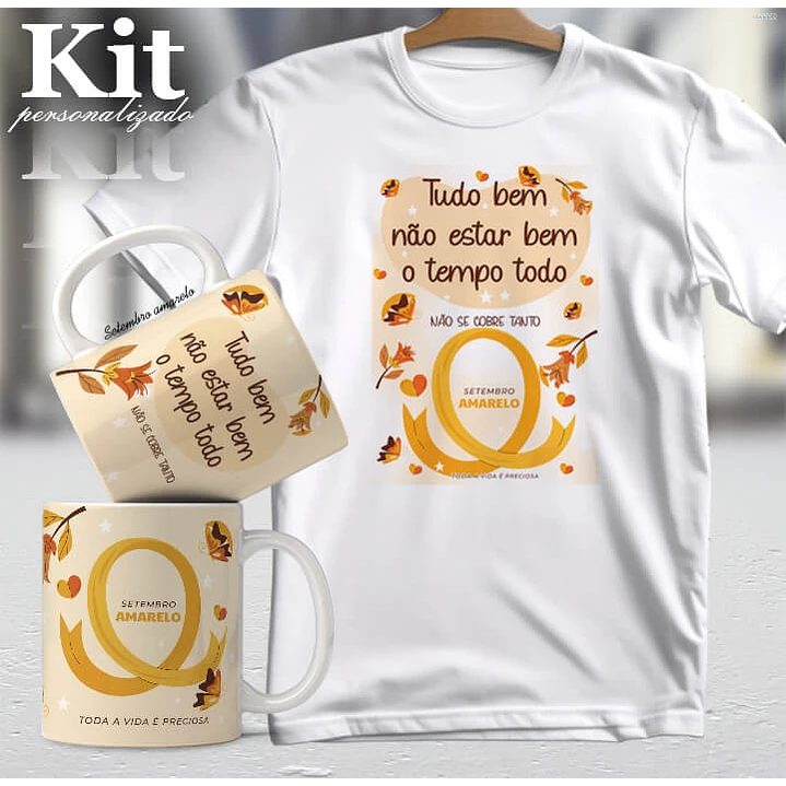 20 Artes para Canecas e Camisa Setembro Amarelo Arquivo Editável 9