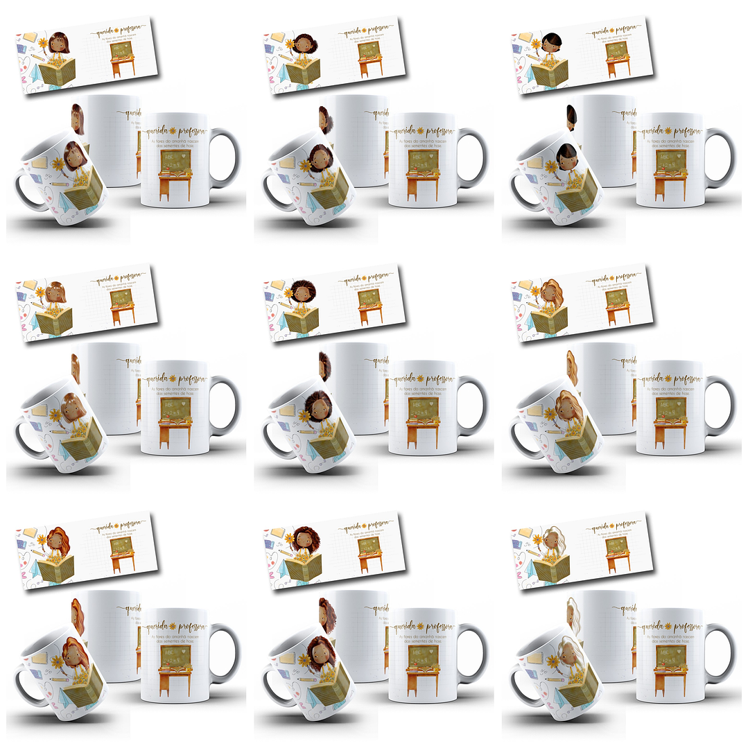 69 Artes para Canecas Dia dos Professores Querida Professora Arquivo em Jpg  7