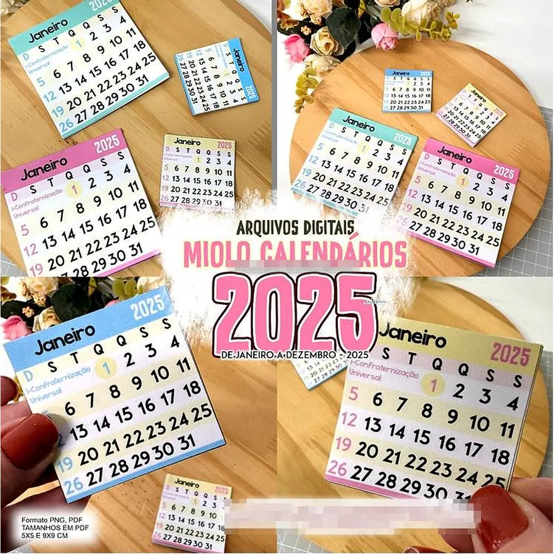 Arquivos Calendário prontos 2025 em Pdf 4