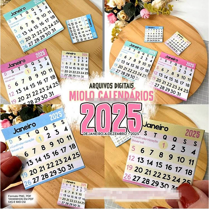 Arquivos Calendário prontos 2025 em Pdf 4