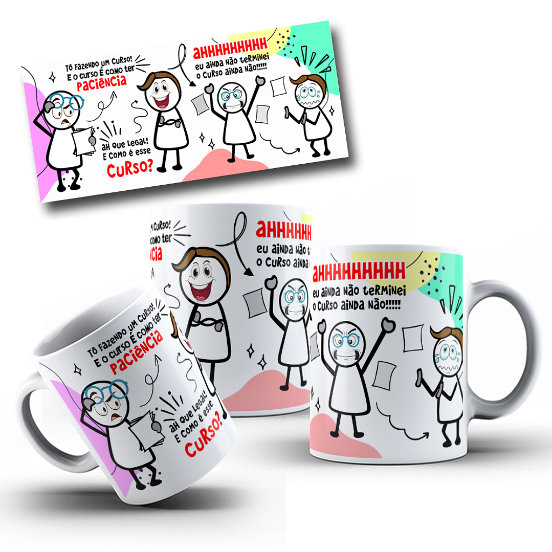 5 Artes para Canecas Pitongo Memes Arquivo Editável 3