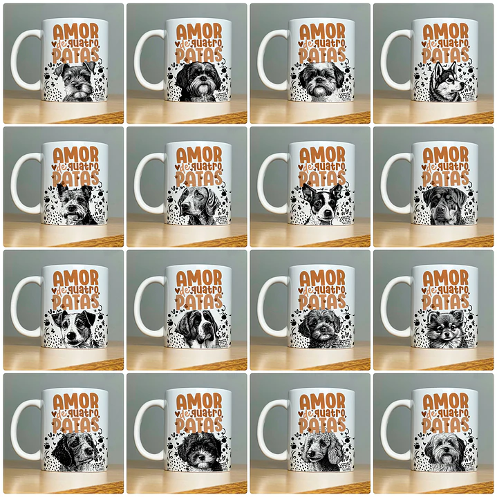 110 Artes para Canecas Pets Vol.1  Arquivo em Jpg  3