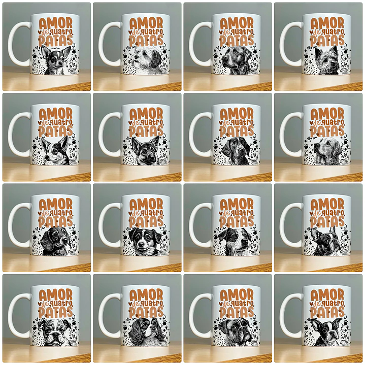 110 Artes para Canecas Pets Vol.1  Arquivo em Jpg  4