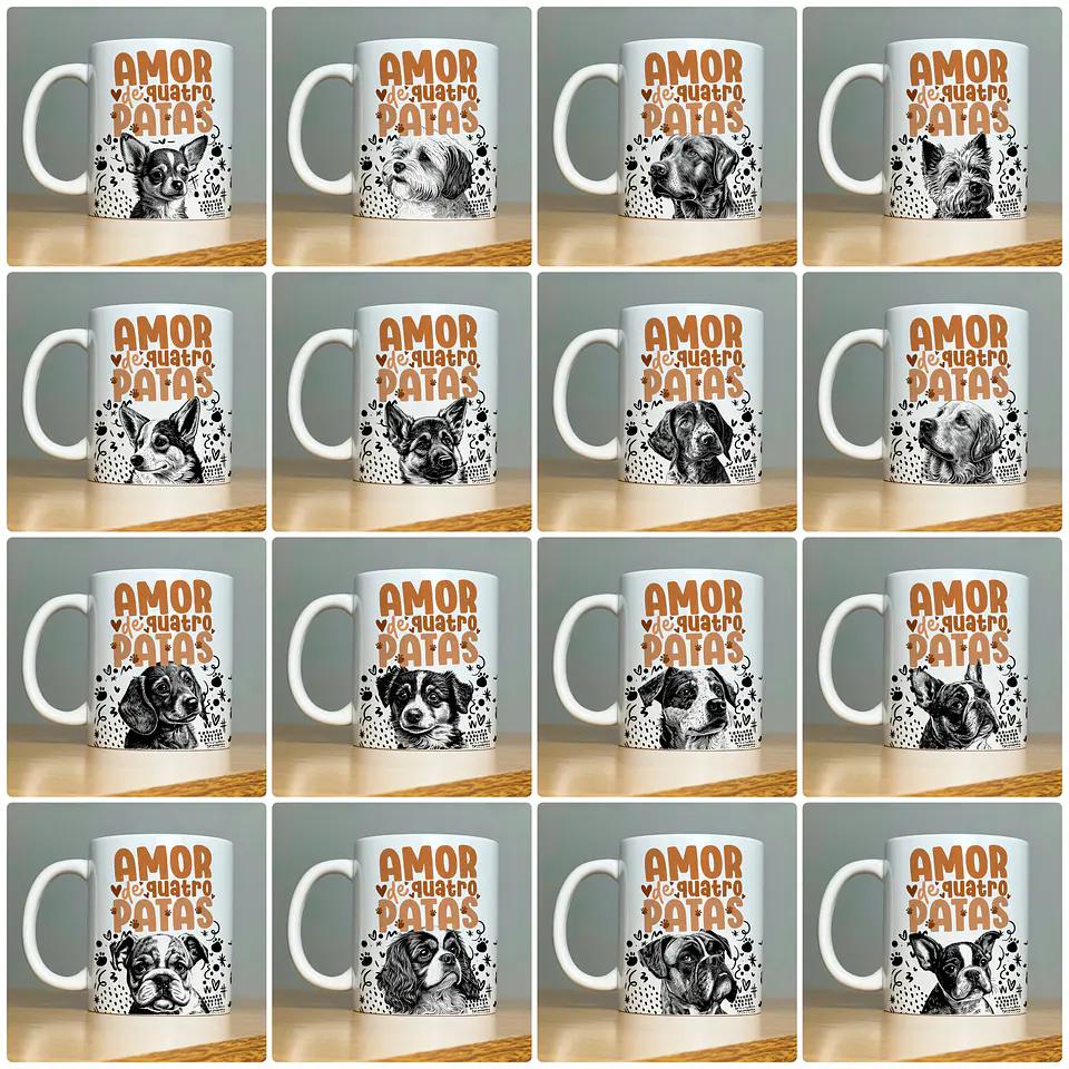 110 Artes para Canecas Pets Vol.1  Arquivo em Jpg  4