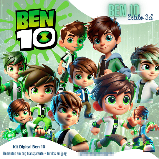 Kit Digital Ben 10 em Png 