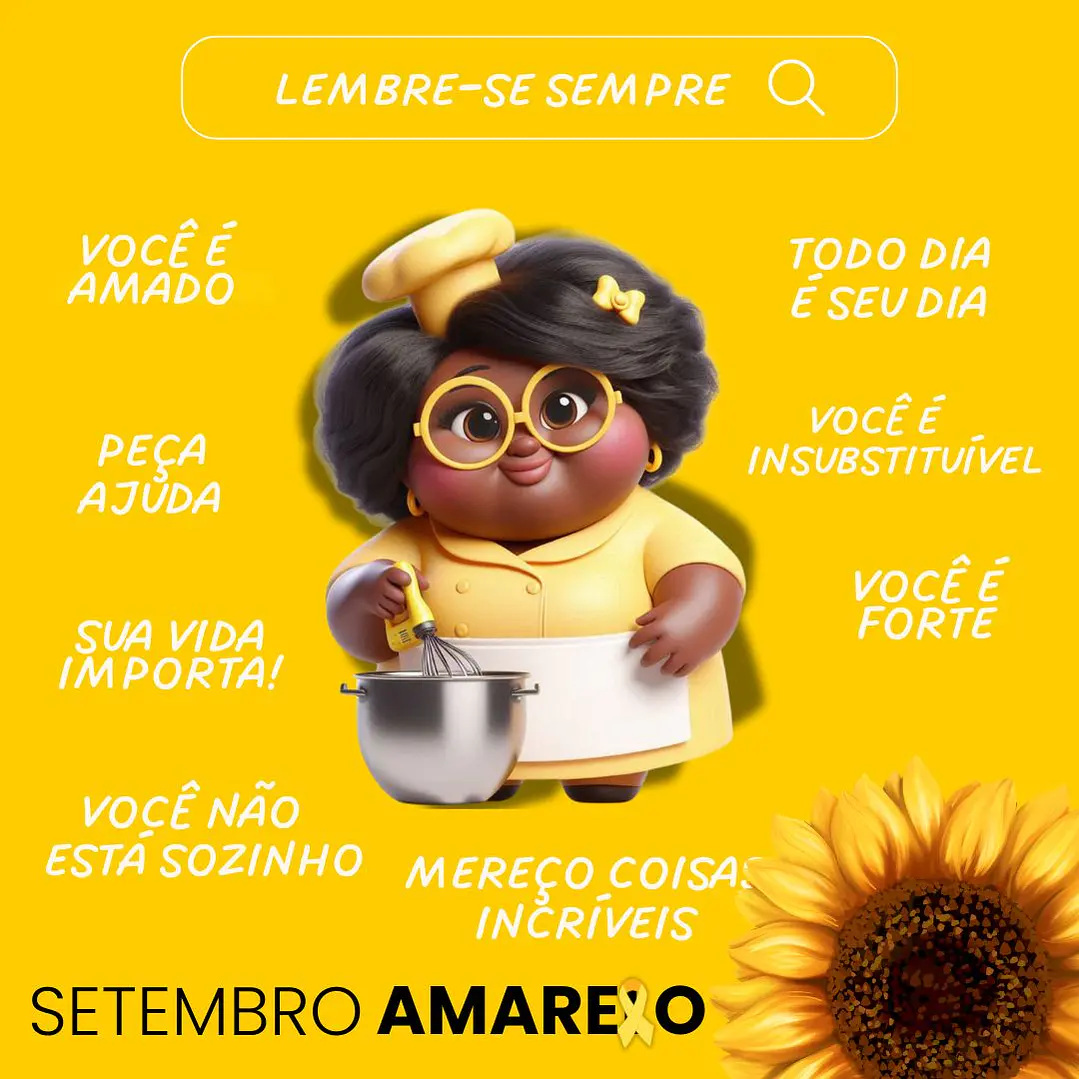 Pack Mascote Canva Confeitaria Doceira Setembro Amarelo Template Editável Canva 10