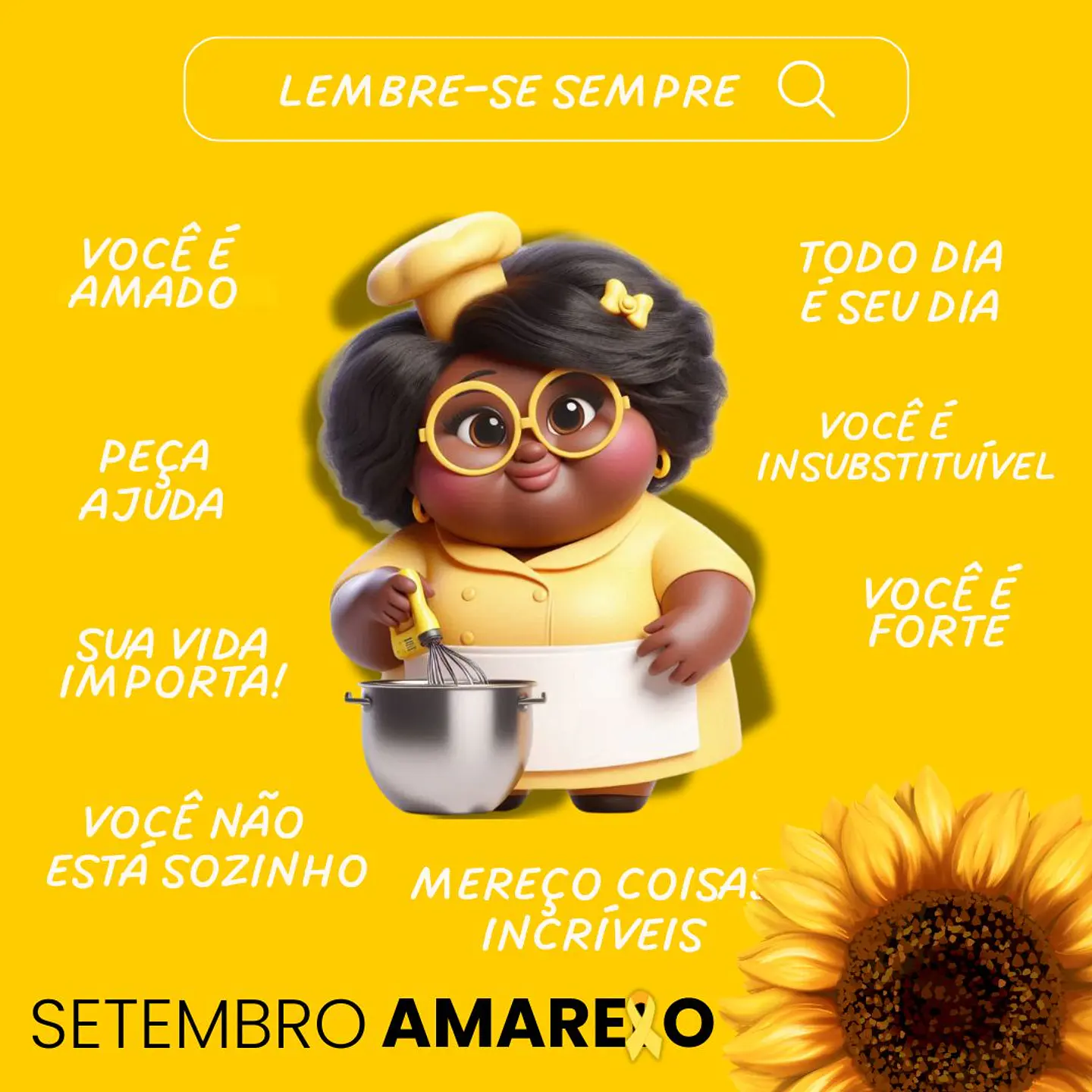 Pack Mascote Canva Confeitaria Doceira Setembro Amarelo Template Editável Canva 10
