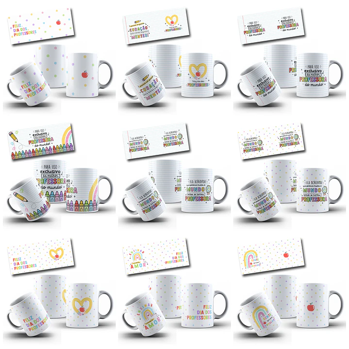 27 Arte Caneca Dia dos Professores Arquivo em Png 10