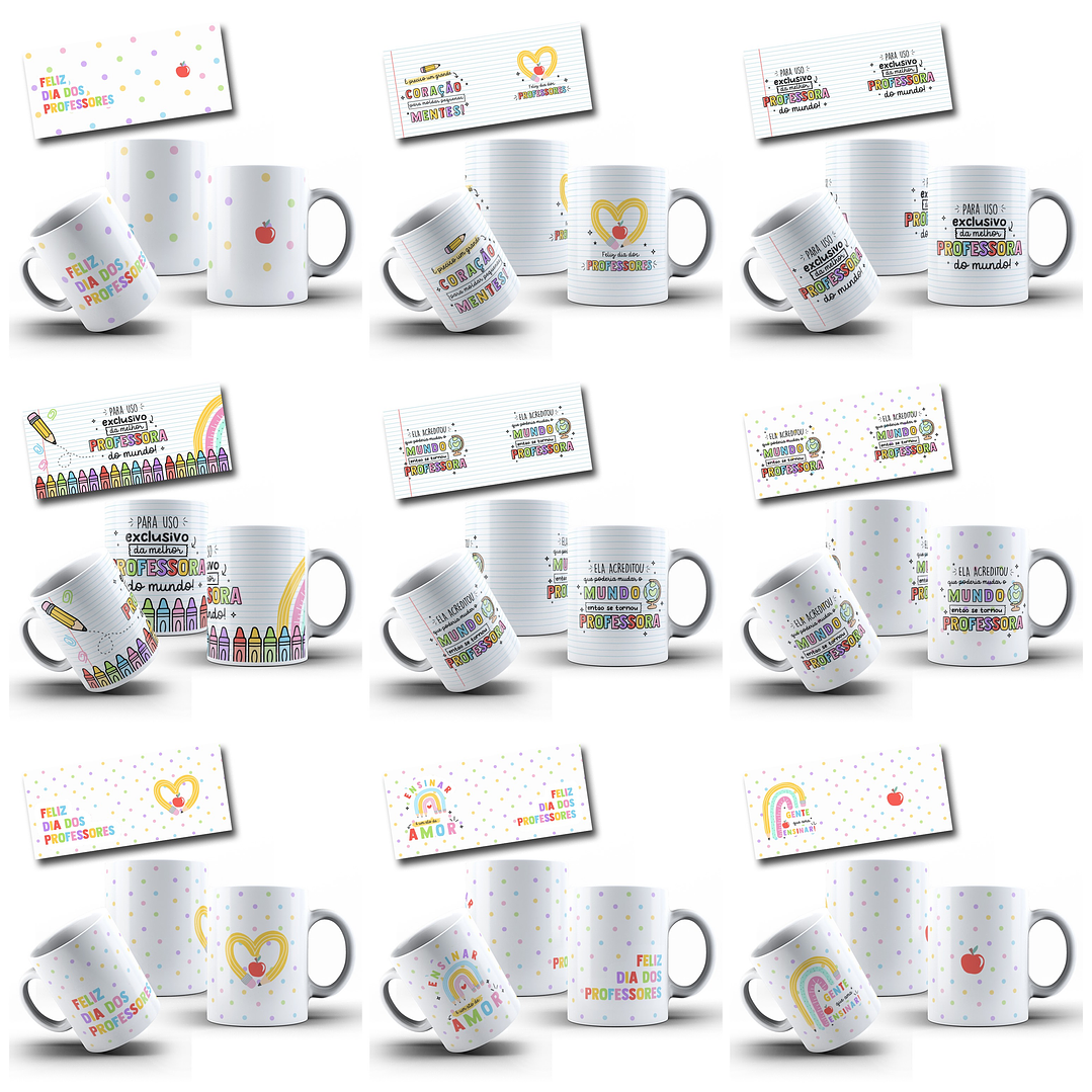 27 Arte Caneca Dia dos Professores Arquivo em Png 10