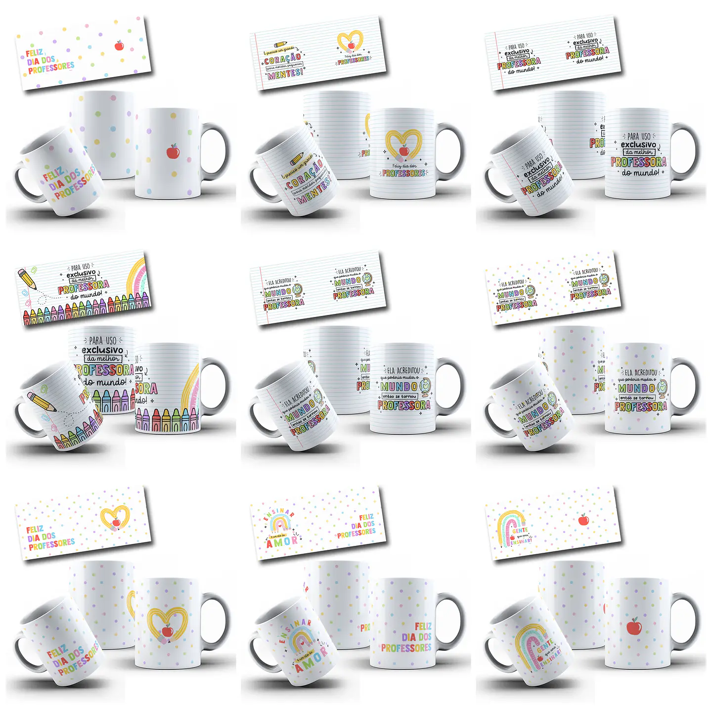 27 Arte Caneca Dia dos Professores Arquivo em Png 10