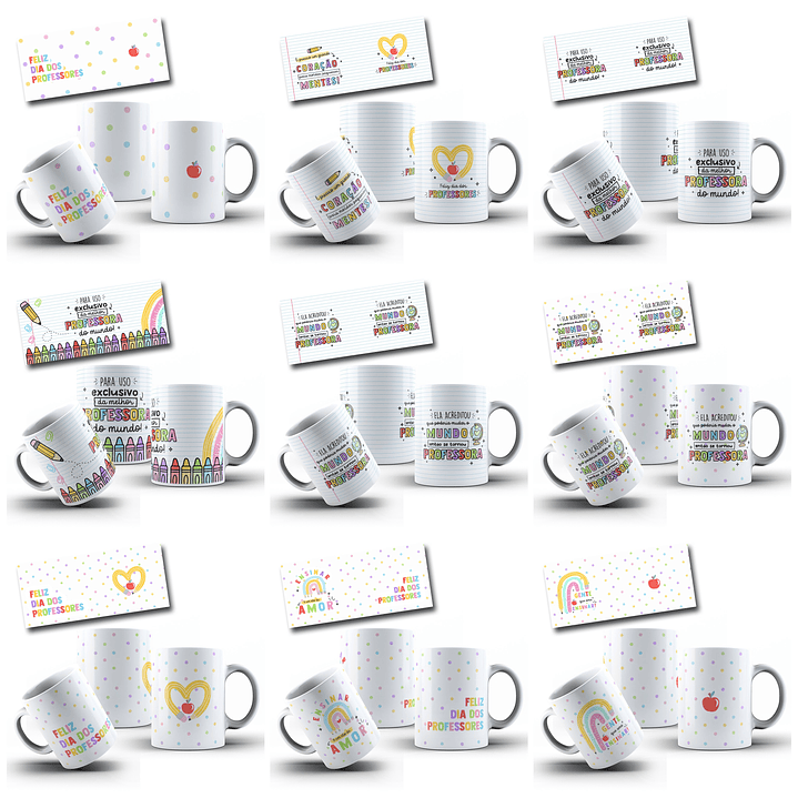 27 Arte Caneca Dia dos Professores Arquivo em Png 10